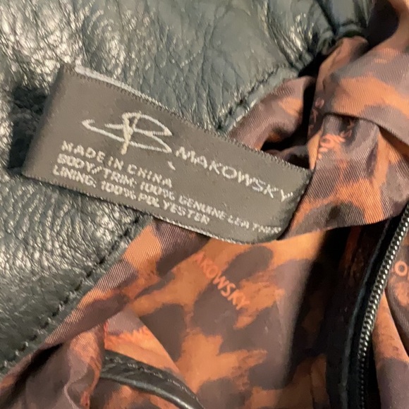 B Makoesky Black Hobo Bag with Slouchy Shape and Thick Strap - Picture 8 of 9